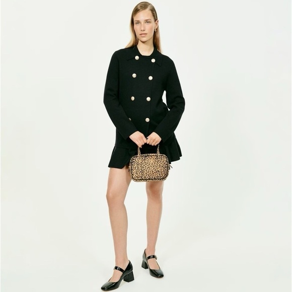 NEW J. Crew Women's Black Size XS Warwick Wool Cotton Blend Sweater Blazer Coat - Picture 9 of 15